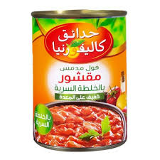 حدائق كاليفورنيا فول مقشور 400 جم